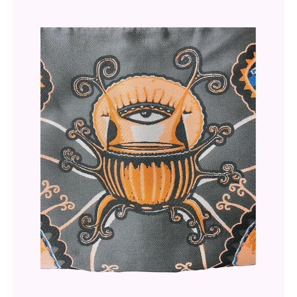 Leon Max Studio Womens Gray Sleeveless Satin Like Midi Cocktail Dress Sz 12 New - Picture 7 of 10